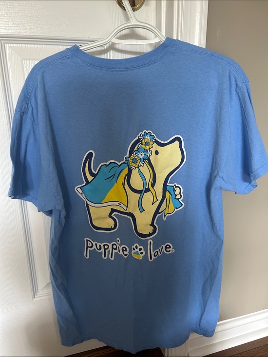 Puppy Love Tops - Puppie Love Blue Graphic Tee
